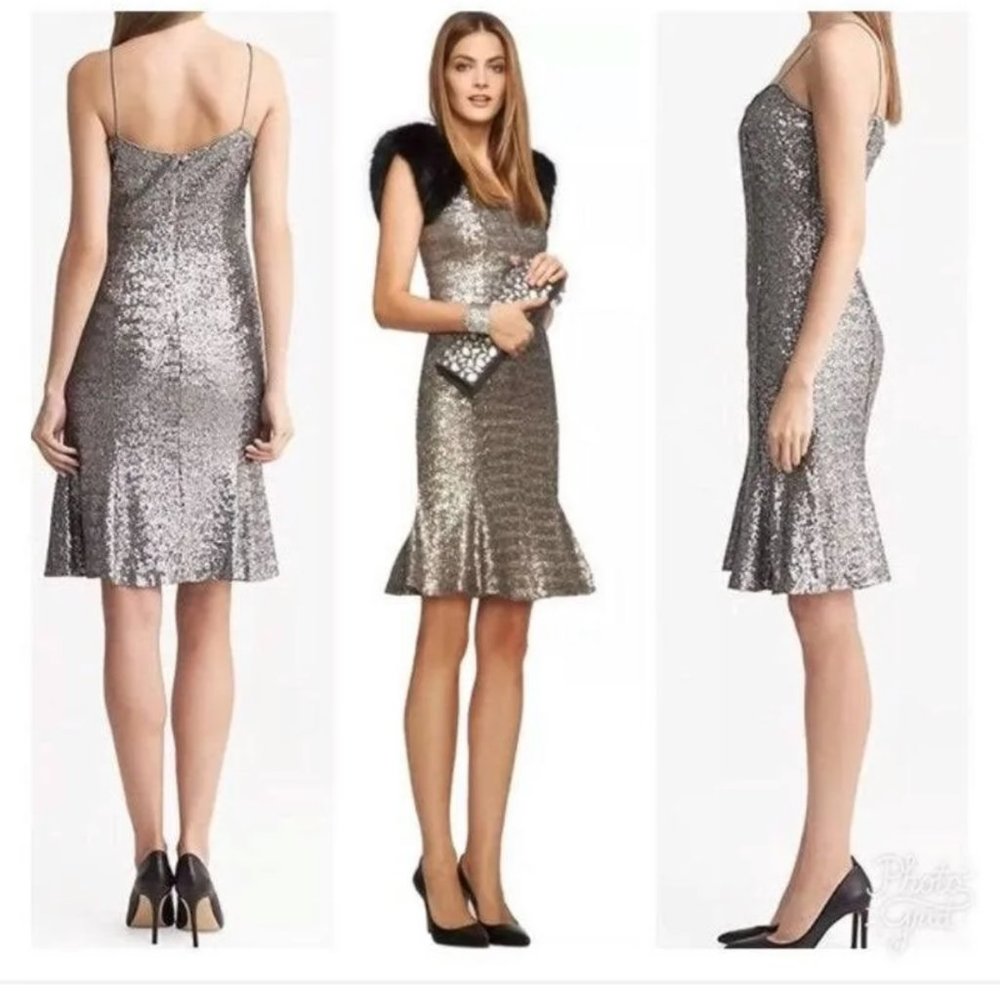 L'Wren Scott at Banana Republic Silver Midi Dress